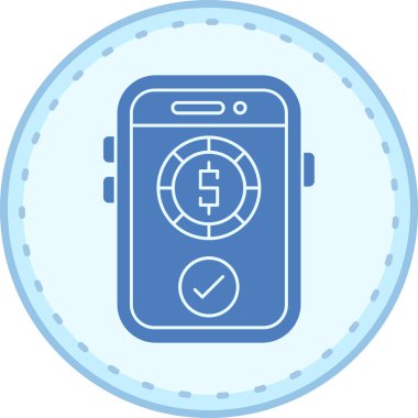 Moda tasarımı izole edilmiş arka planda cep telefonu simgesi