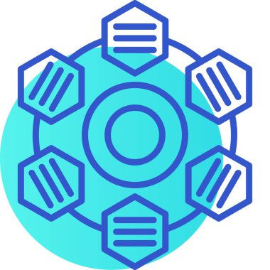 Veri. Web simgesi basit illüstrasyon