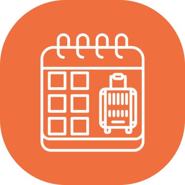 Takvim simgesi vektör illüstrasyonu