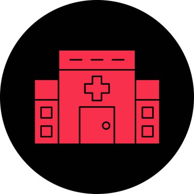 Hastane Simgesi Vektör İllüstrasyonu