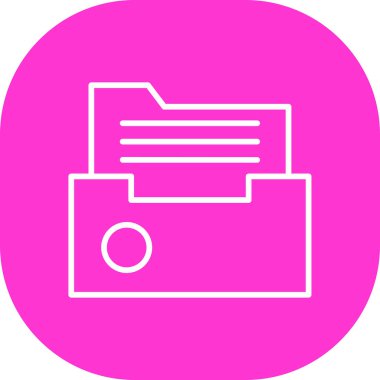 Yazıcı simgesi vektör illüstrasyonu