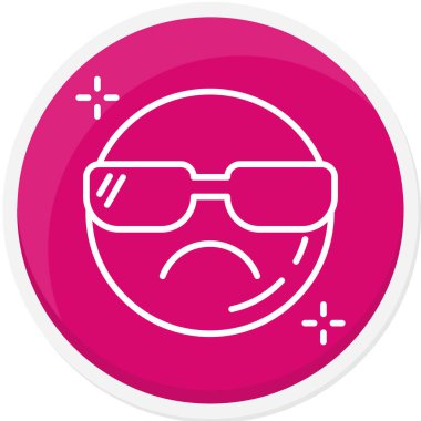 Maske simgesi olan bir adamın vektör çizimi.