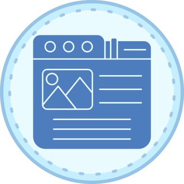 Web tasarım simgesi, vektör illüstrasyonu