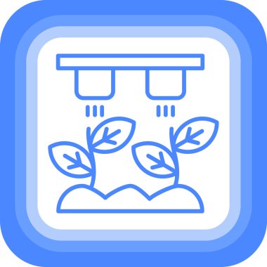 Bahçe. Web simgesi basit illüstrasyon