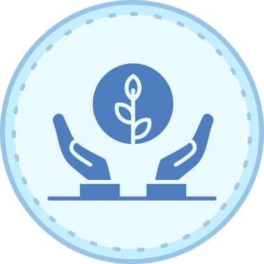 Bitki. Web simgesi basit illüstrasyon