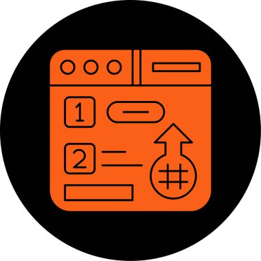 seo modern simgesinin vektör illüstrasyonu