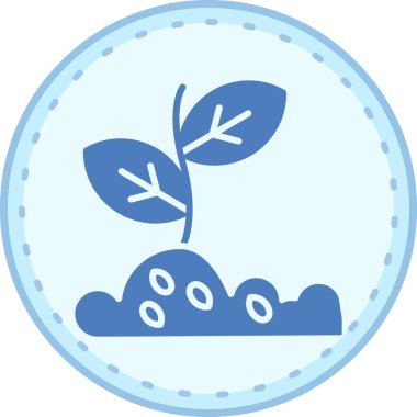 Bir ağaç simgesinin vektör illüstrasyonu