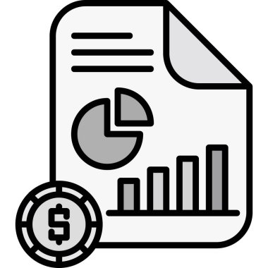 iş grafik çizelgesi simgesi ana hat biçiminde