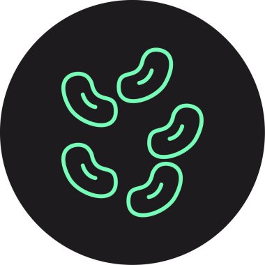 Eşsiz yiyecek ikonu vektör illüstrasyonu