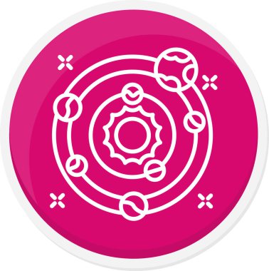 Bir çiçeğin izole edilmiş tek bir simgesinin vektör çizimi