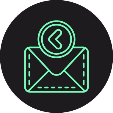 E- posta simgesi vektör illüstrasyonu