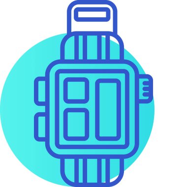 Akıllı çocuk. Web simgesi basit illüstrasyon