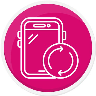 Smartphone Simgesi, vektör illüstrasyonu