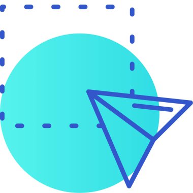 Beyaz arkaplanda izole edilmiş kenar üçgen simgesi. vektör.