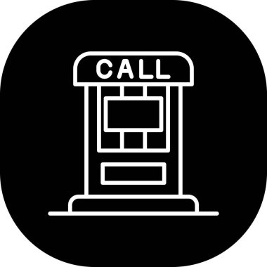 Telefon simgesinin vektör illüstrasyonu