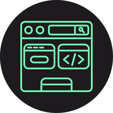 tarayıcı pencere simgesi vektör illüstrasyonu