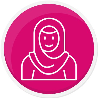 Kadın avatarının vektör illüstrasyonu