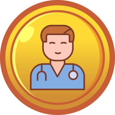 doktor vektör illüstrasyonu modern simge