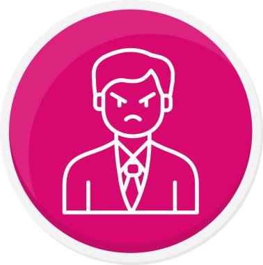 kızgın adam vektör simgesi