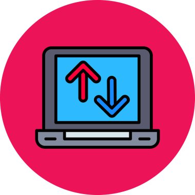 Ok. Web simgesi basit illüstrasyon