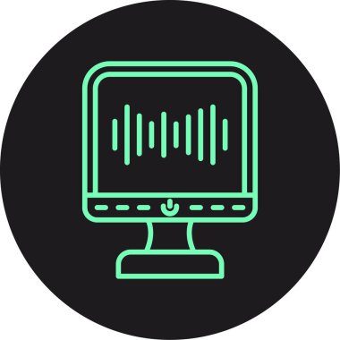 Vektör müzik simgesi illüstrasyonu