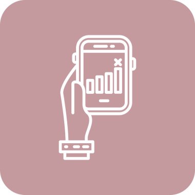 akıllı telefon simgesi vektör illüstrasyonu