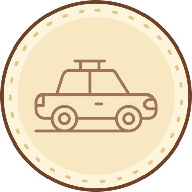 araba simgesi vektör illüstrasyonu