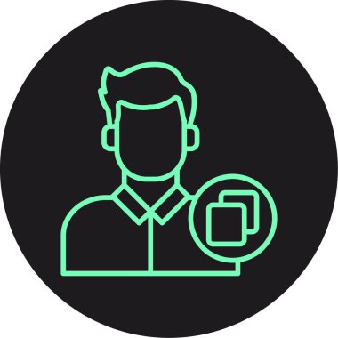 man simgesi vektör illüstrasyonu