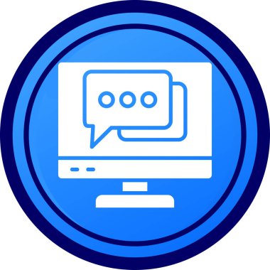 Bilgisayar. Web simgesi basit tasarım