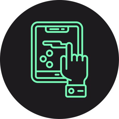 akıllı telefon simgesi vektör illüstrasyonu