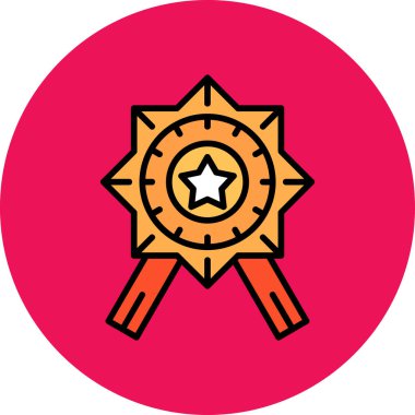 Madalya vektör simgesi modern ikon vektör illüstrasyonu