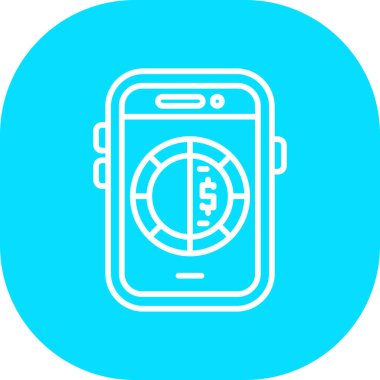 Vektör çizim tasarım Smartphone simgesinin