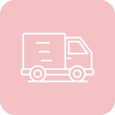 Kamyon. Web simgesi basit illüstrasyon