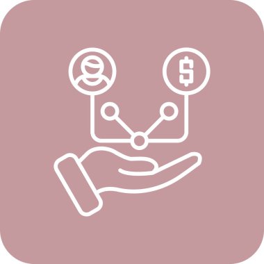 Telefon simgesi olan bir kadının vektör çizimi