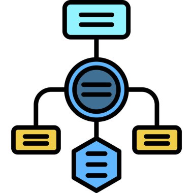 ağ paylaşım simgesi. Basit resimleme