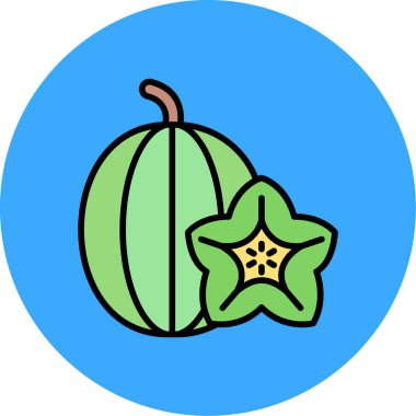 Kabak simgesinin vektör illüstrasyonu