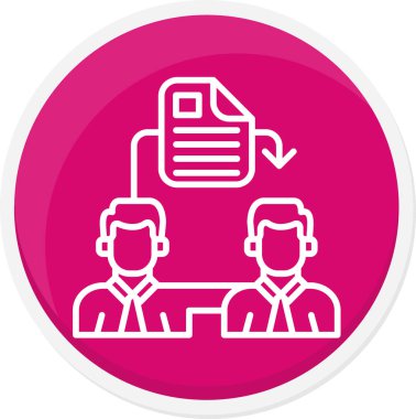 İş ve finans simgesinin vektör illüstrasyonu