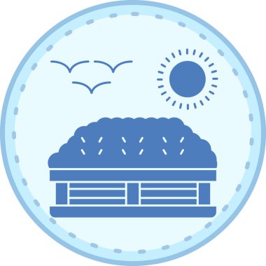 Modern simgenin vektör illüstrasyonu