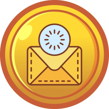 Posta simgesinin vektör illüstrasyonu