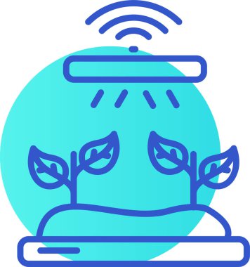 Bitkisi olan bir adamın vektör çizimi