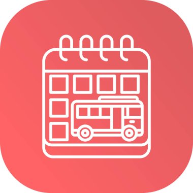 bus simgesi vektör illüstrasyonu