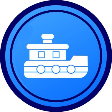 Benzersiz tren vektör simgesi