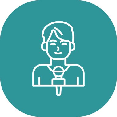 Bir kadın simgesinin vektör illüstrasyonu