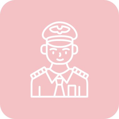 Bir asker simgesinin vektör illüstrasyonu