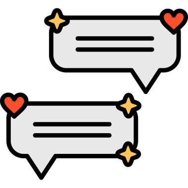 Konuş. Web simgesi basit tasarım