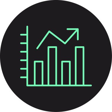 çubuk çizelgesi vektör illüstrasyonu