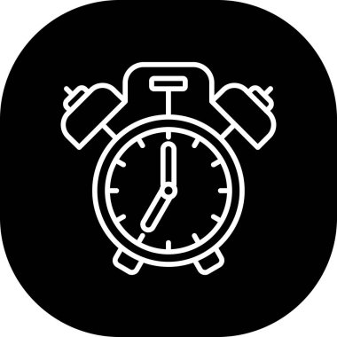 Çalar saat simgesi, basit tarzı