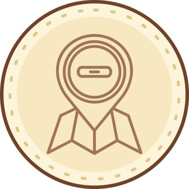 Madalya ikon vektör illüstrasyonu