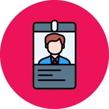 Bir insan simgesinin vektör illüstrasyonu