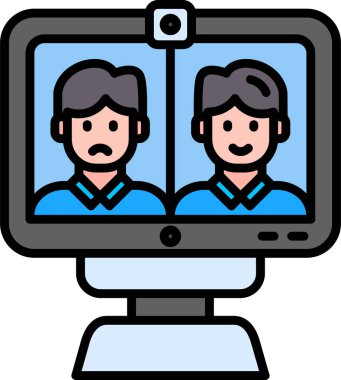 Video çağrısı. Basit resimleme